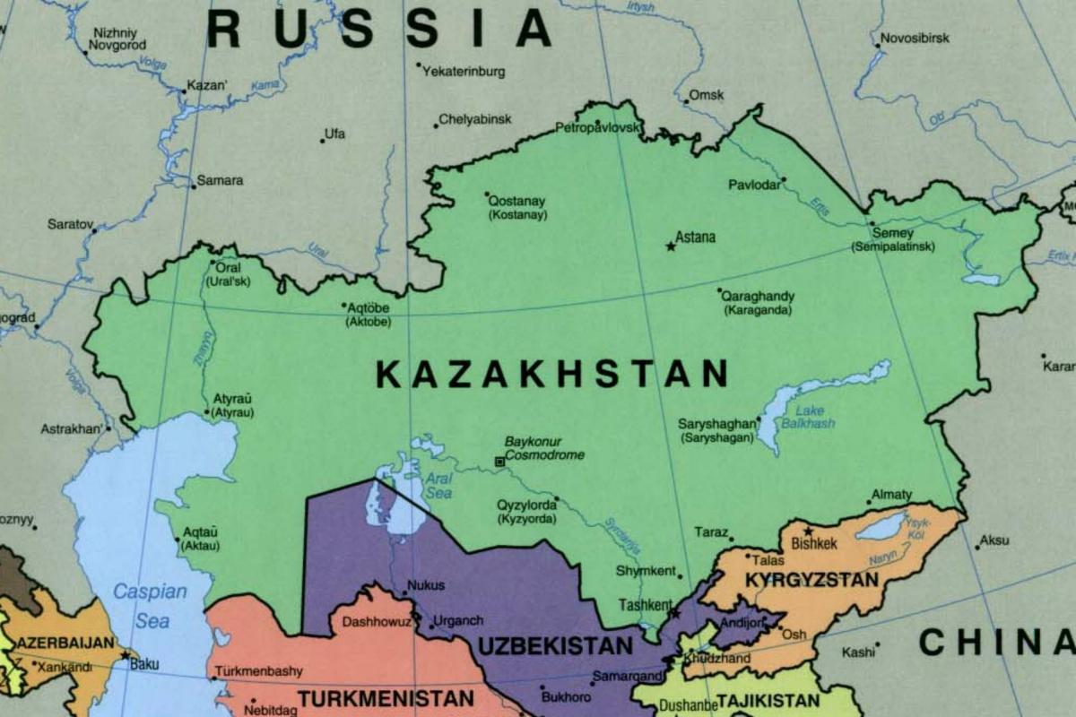 на мапи Алмати Казахстан