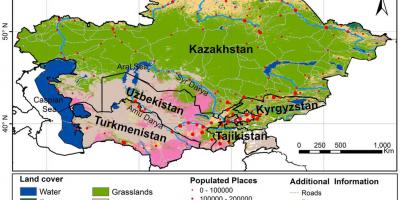 Карта Казахстана клима