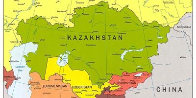 Карта Казахстана карта Азије